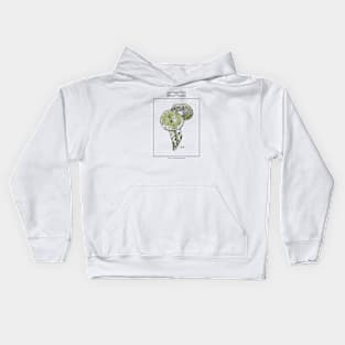 Mushroom Art Kids Hoodie